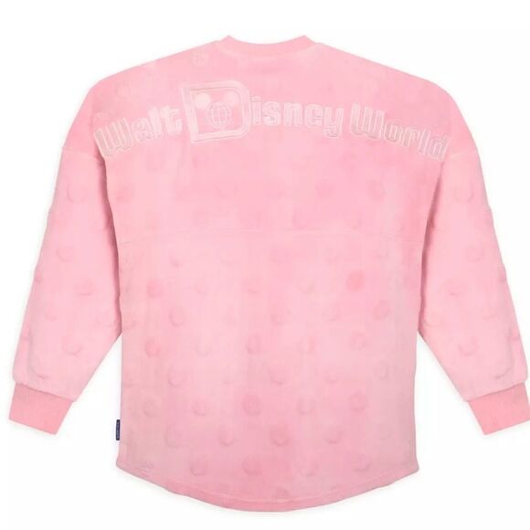 NEW Disney World KIDS 4 / XS Fleece Spirit Jersey Piglet Pink Polka Dots WDW Top - Picture 2 of 4